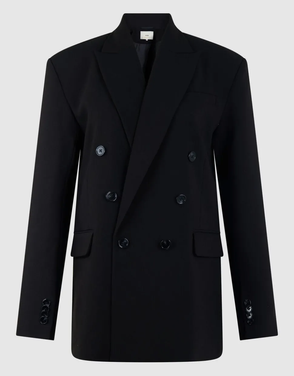 Big Shoulder Blazer Zwart By Lonneke