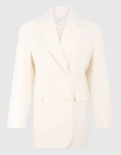 Blazer Mini Jurk Gebroken Wit