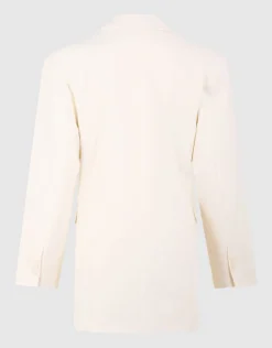 Blazer Mini Jurk Gebroken Wit
