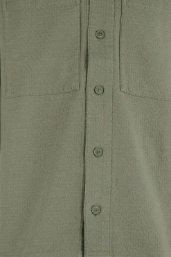 Block Jacquard Overshirt Groen