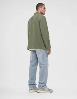 Block Jacquard Overshirt Groen