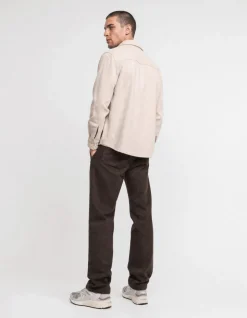 Block Jacquard Overshirt Zand