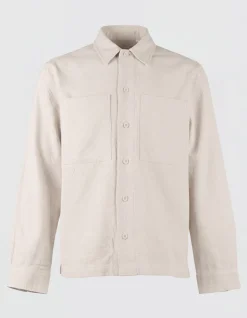 Block Jacquard Overshirt Zand
