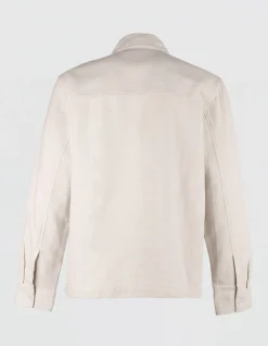 Block Jacquard Overshirt Zand