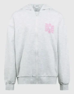 Bloem Artwork Vest Lichtgrijs
