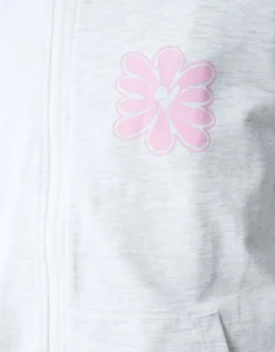 Bloem Artwork Vest Lichtgrijs