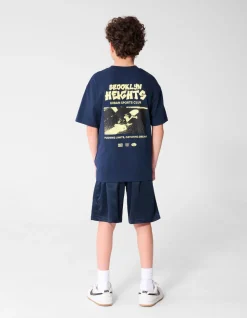 Brooklyn Artwork T-shirt Donkerblauw