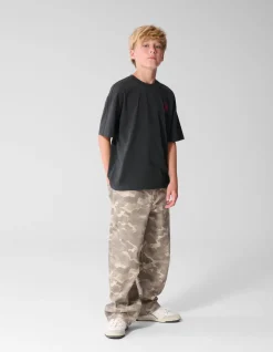 Camo Baggy Fit Jeans Lichtbruin