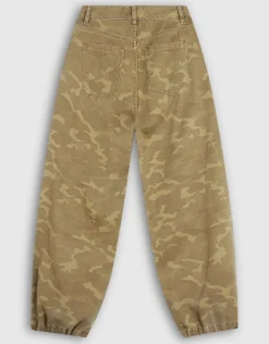Camo Strass Jeans Khaki