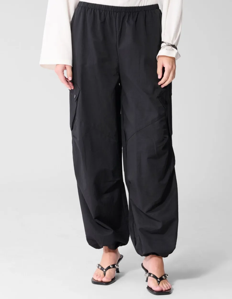 Cargo Balloon Fit Broek Zwart