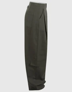 Cargo Barrel Fit Broek Donkergroen