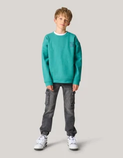 Cargo Fit Jog Jeans Donkergrijs
