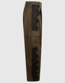 Cargo Lace Broek Khaki