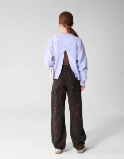 Cargo Leopard Print Jeans Bruin