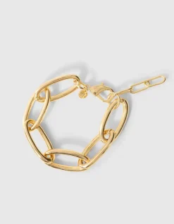 Chain Oval Armband Goud