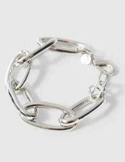 Chain Oval Armband ZIlver