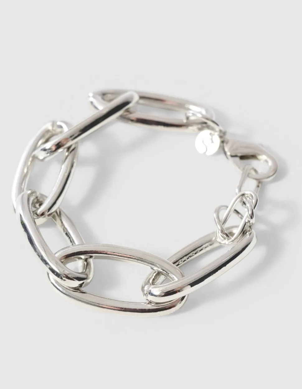 Chain Oval Armband ZIlver