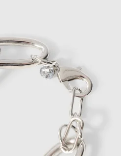Chain Oval Armband ZIlver