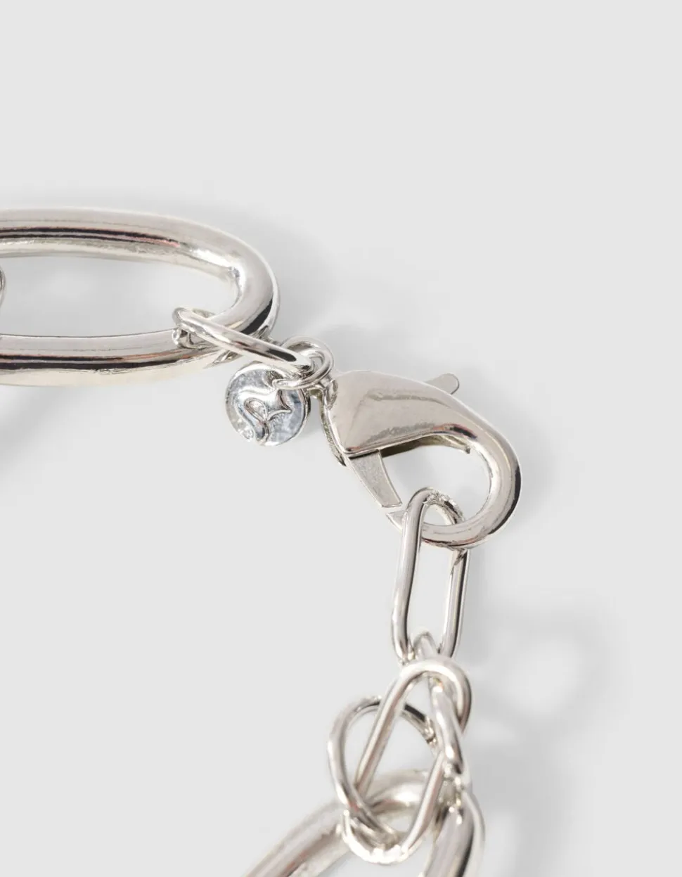 Chain Oval Armband ZIlver