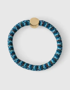 Charm Lurex Haarelastiek Donkerblauw