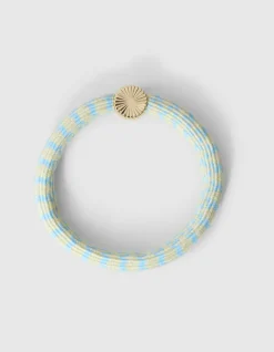 Charm Lurex Haarelastiek Lichtgeel