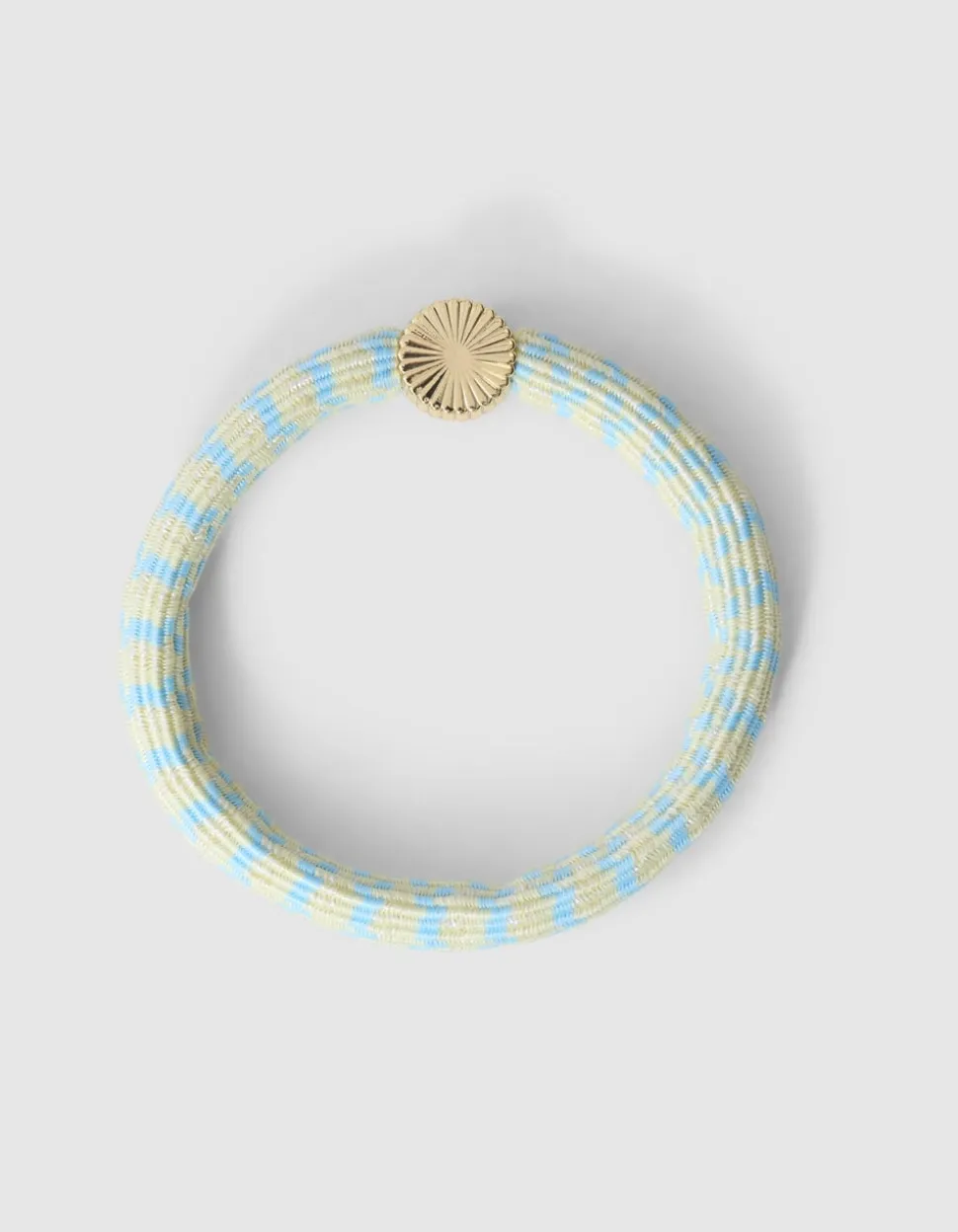 Charm Lurex Haarelastiek Lichtgeel