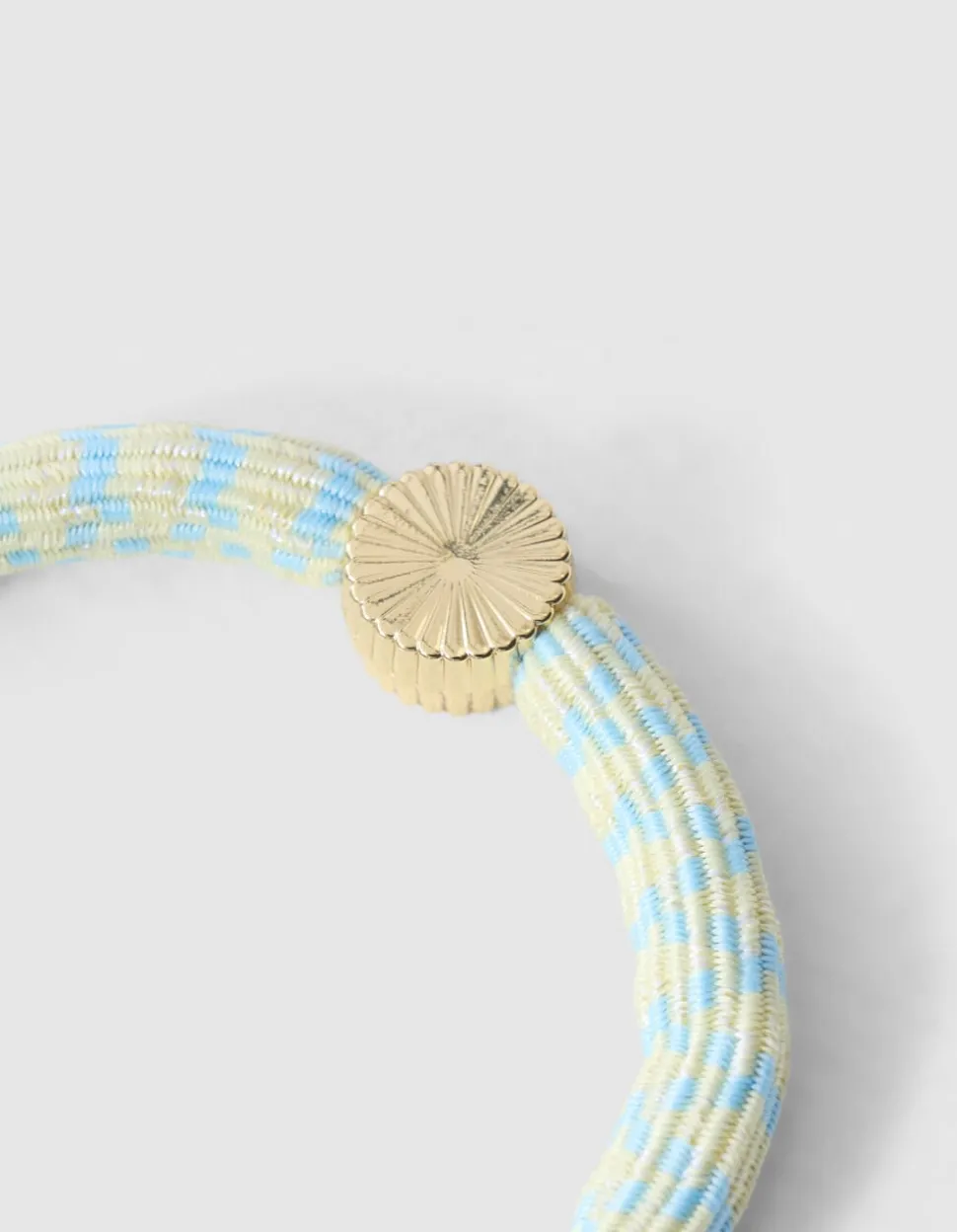 Charm Lurex Haarelastiek Lichtgeel