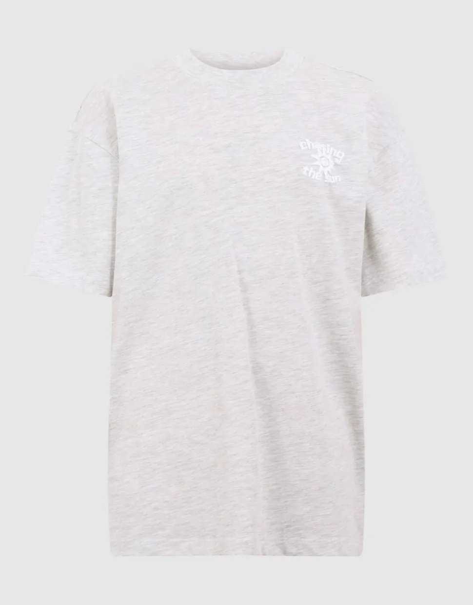 Chasing Artwork T-shirt Lichtgrijs