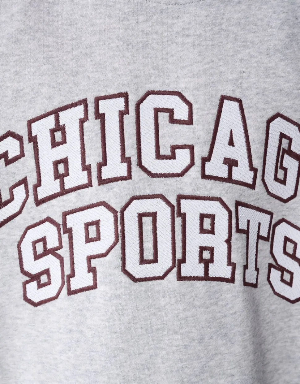 Chicago Artwork Sweater Lichtgrijs
