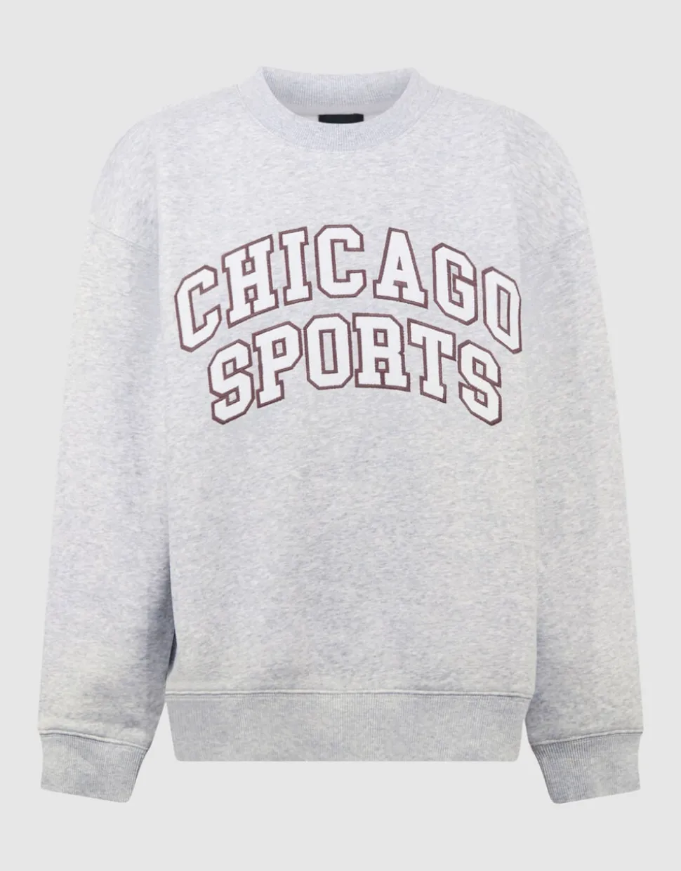 Chicago Artwork Sweater Lichtgrijs