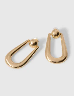 Chunky U-shape Oorbellen Goud