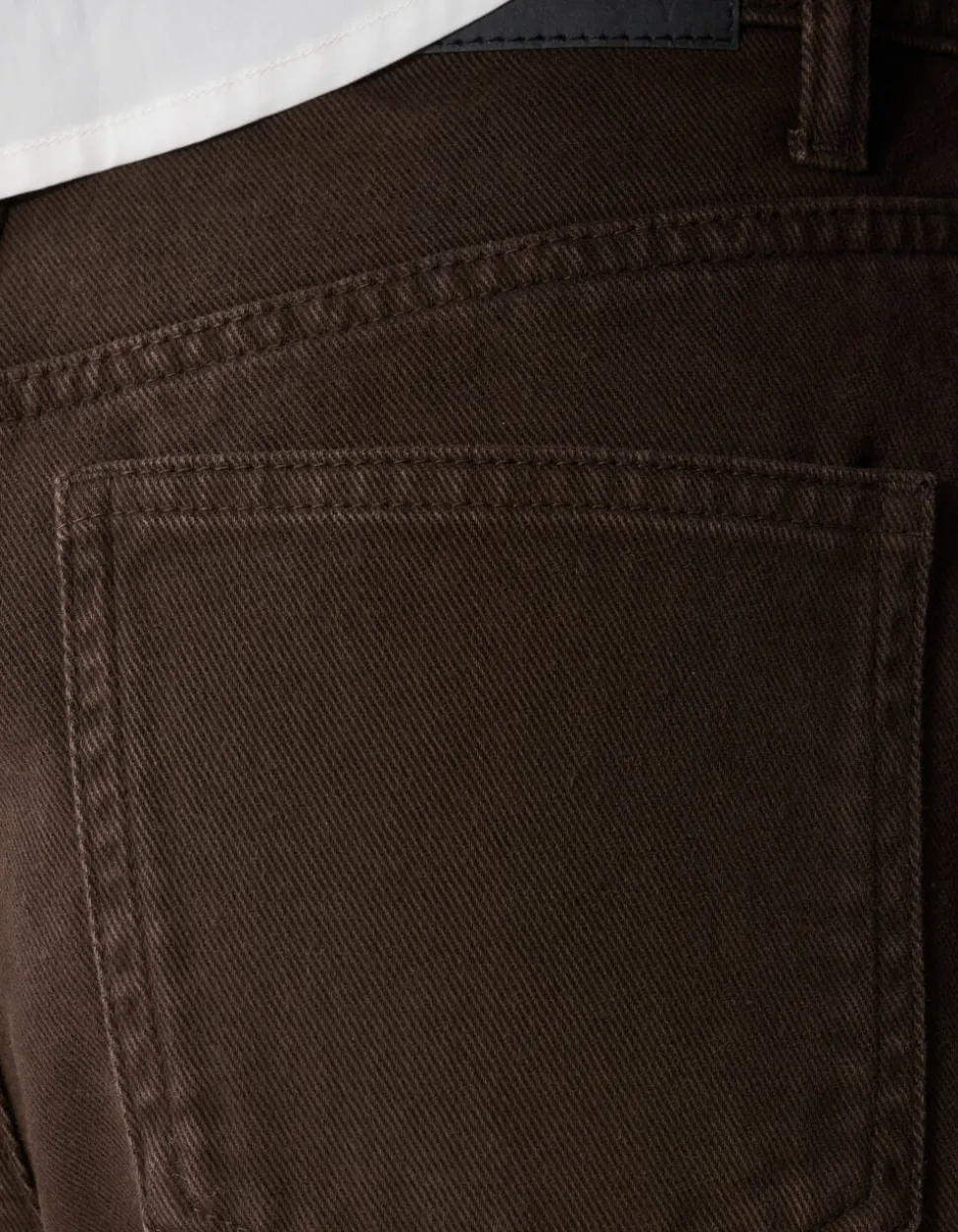 Clean Barrel Fit Jeans Bruin
