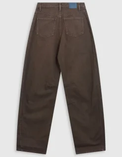 Clean Barrel Fit Jeans Bruin