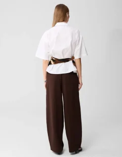 Clean Jogger Broek Donkerbruin