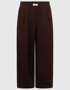 Clean Jogger Broek Donkerbruin
