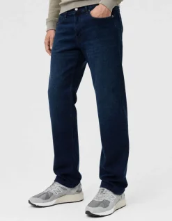 Comfort Straight Fit Jeans Blauw/Bruin L34