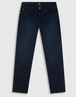 Comfort Straight Fit Jeans Blauw/Bruin L32