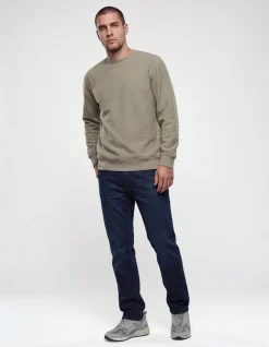 Comfort Straight Fit Jeans Blauw/Bruin L32