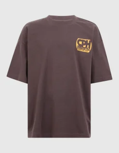 Copenhagen Artwork T-shirt Donkerbruin