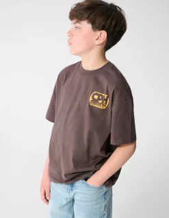Copenhagen Artwork T-shirt Donkerbruin