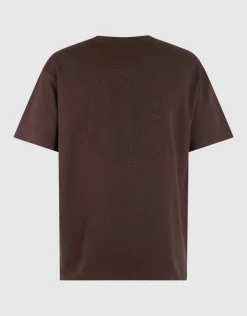 Cord Pocket T-shirt Donkerbruin