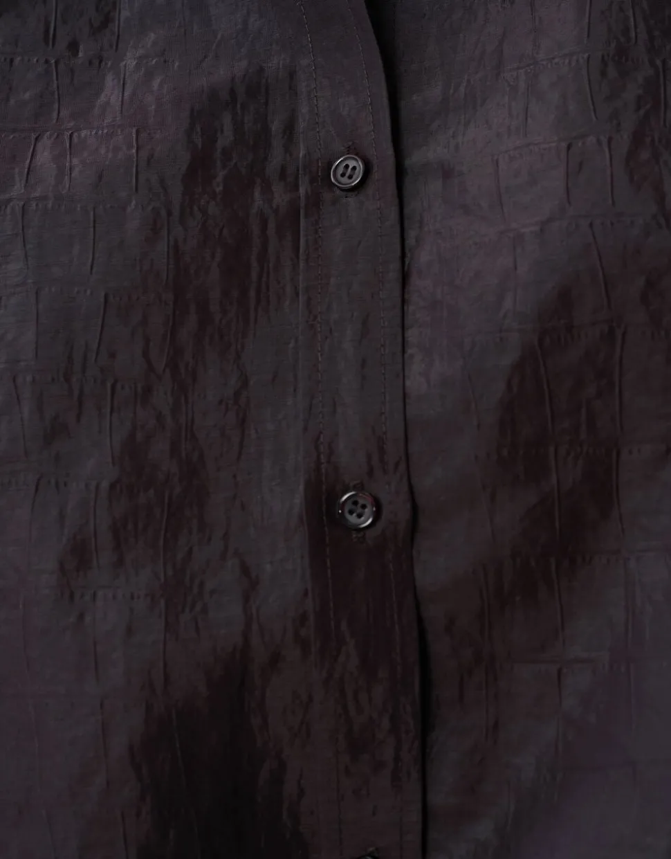 Croco Blouse Donkerbruin