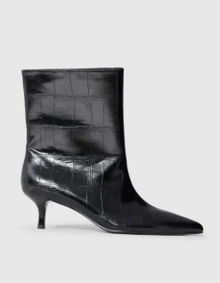 Croco Laarzen Zwart