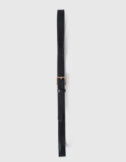 Croco Riem Zwart/Goud
