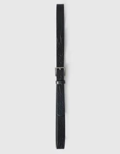 Croco Riem Zwart/Zilver