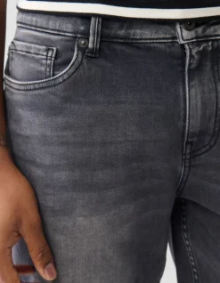 Denim Short Donkergrijs