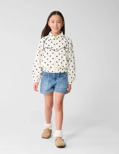 Denim Studs Short Blauw