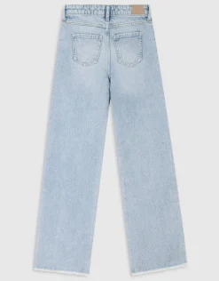 Denim Wide Leg Jeans Blauw