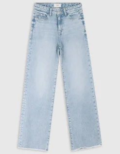 Denim Wide Leg Jeans Blauw