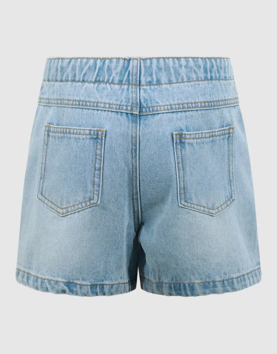 Denim Wrap Skort Bleached